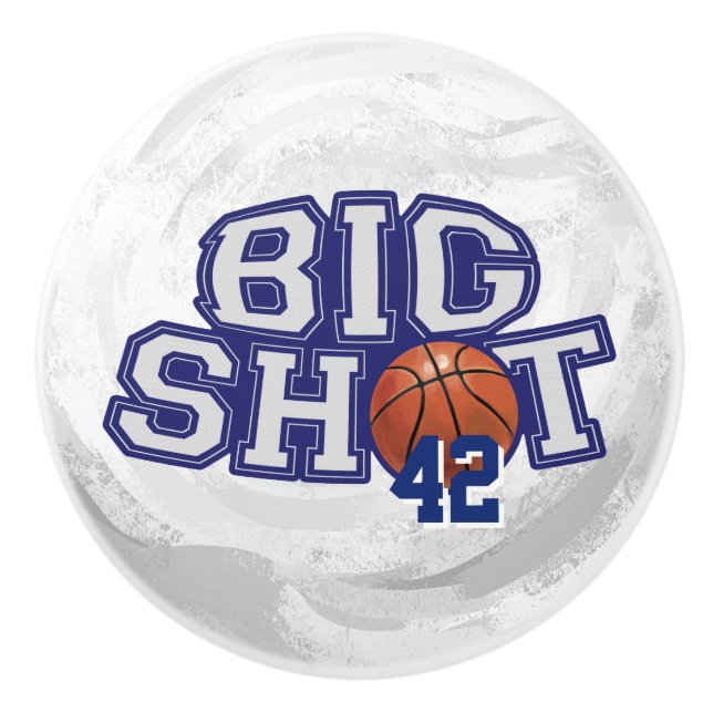 Bouton De Porte En Céramique Big Shot Basket (Devant)