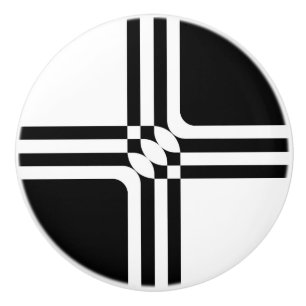 Bouton De Porte En Céramique Black and white fantasy
