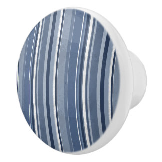 Bouton De Porte En Céramique Bleu