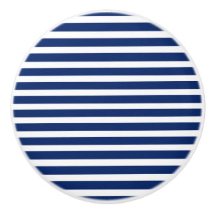Bouton De Porte En Céramique Bleu et blanc