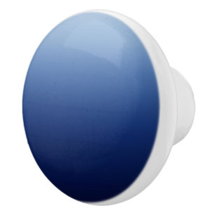 Bouton De Porte En Céramique Bleu Foncé