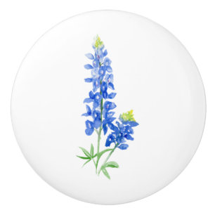 Bouton De Porte En Céramique Bluebonnet
