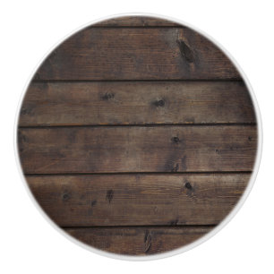 Bouton De Porte En Céramique Bois de grange Brun Rustique Maison de campagne Ca