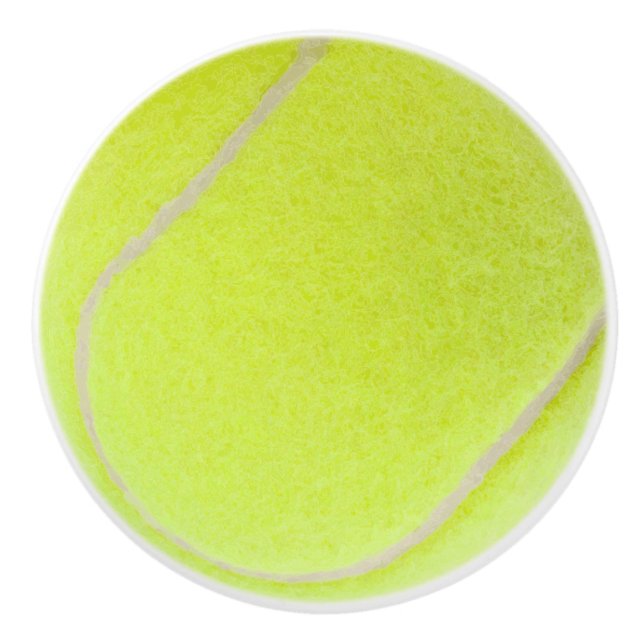 Bouton De Porte En Céramique Boule de tennis personnalisable (Devant)