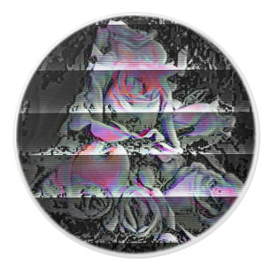 Bouton De Porte En Céramique Bouquet Techno