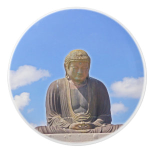 Bouton De Porte En Céramique bouton céramique personnalisé/ "BUDDHA"