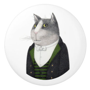 Bouton De Porte En Céramique Bouton en céramique FOOTMAN CAT
