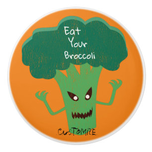 Bouton De Porte En Céramique Broccoli Thunder_Cove effrayant