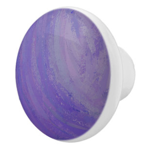Bouton De Porte En Céramique Broche à bleuets