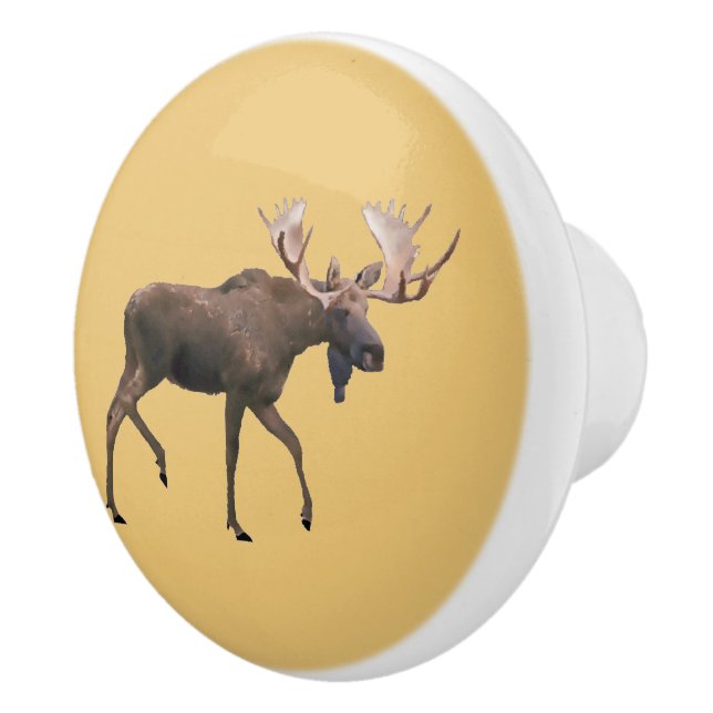 Bouton De Porte En Céramique Bull Moose (Droite)