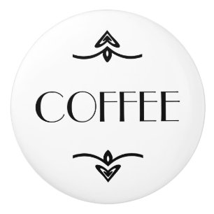 BOUTON DE PORTE EN CÉRAMIQUE CAFÉ