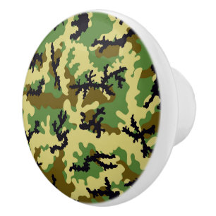 Bouton De Porte En Céramique Camouflage des bois