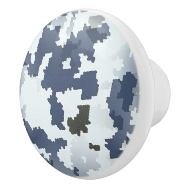 Bouton De Porte En Céramique Camouflage d'hiver (Droite)