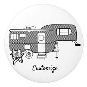 Bouton De Porte En Céramique Caravan Thunder_Cove