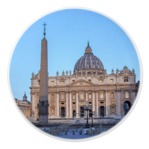 Bouton De Porte En Céramique Carré Saint-Pierre en Cité du Vatican - Rome, Ital