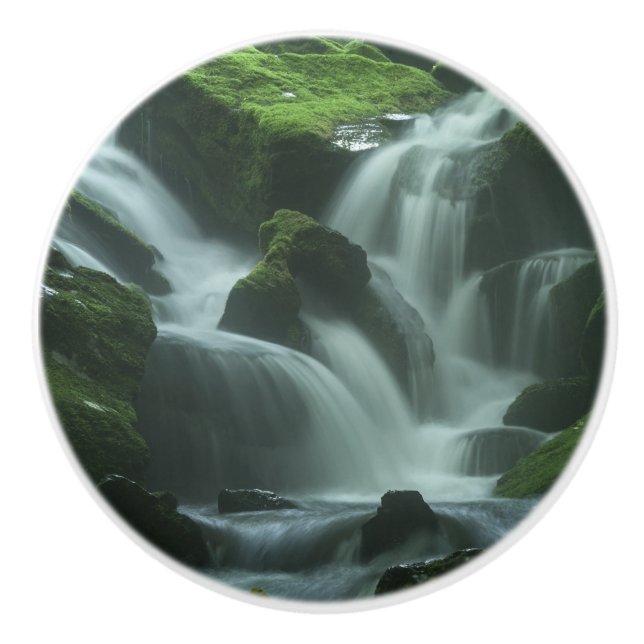 Bouton De Porte En Céramique Cascade calmante (Devant)