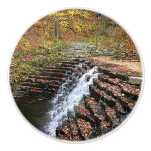 Bouton De Porte En Céramique Cascade du parc d'état Laurel Hill State Park II