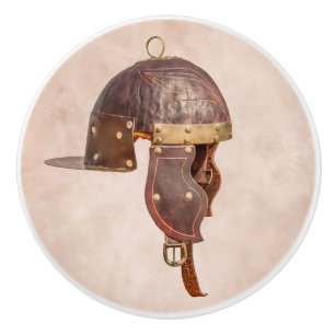 Bouton De Porte En Céramique Casque militaire romain antique