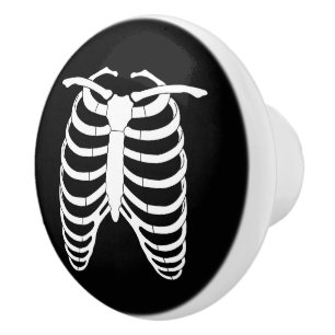 Bouton De Porte En Céramique Ccage d'horreur originale d'un squelette Halloween