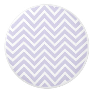 Bouton De Porte En Céramique Ceramic Knob/Lavender Chevron