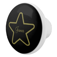 Ceramic Knob Personnalisé Star