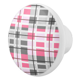 Bouton De Porte En Céramique Céramique Armoire rose et gris