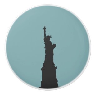 Bouton De Porte En Céramique Céramique Lady Liberty Knob