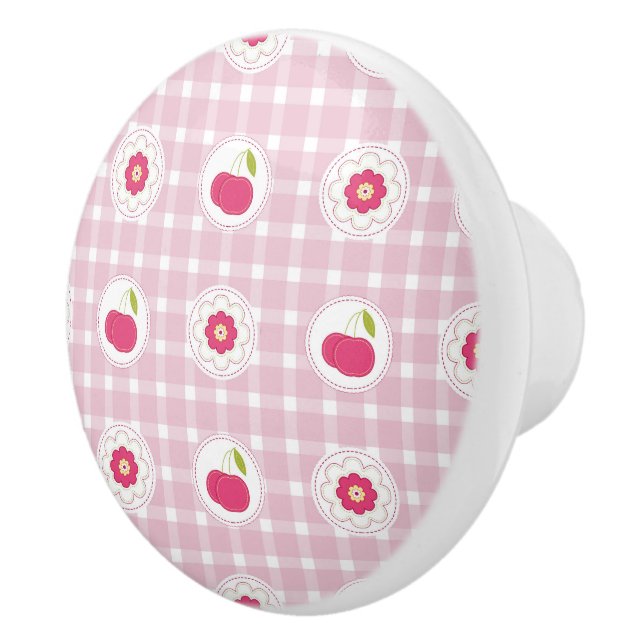 Bouton De Porte En Céramique Cerry Picnic Knob (Droite)