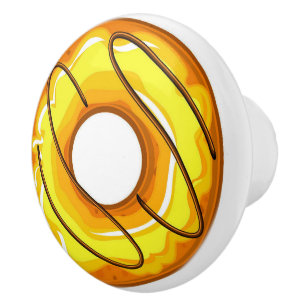 Bouton De Porte En Céramique Charmante noisette décadente / beigne