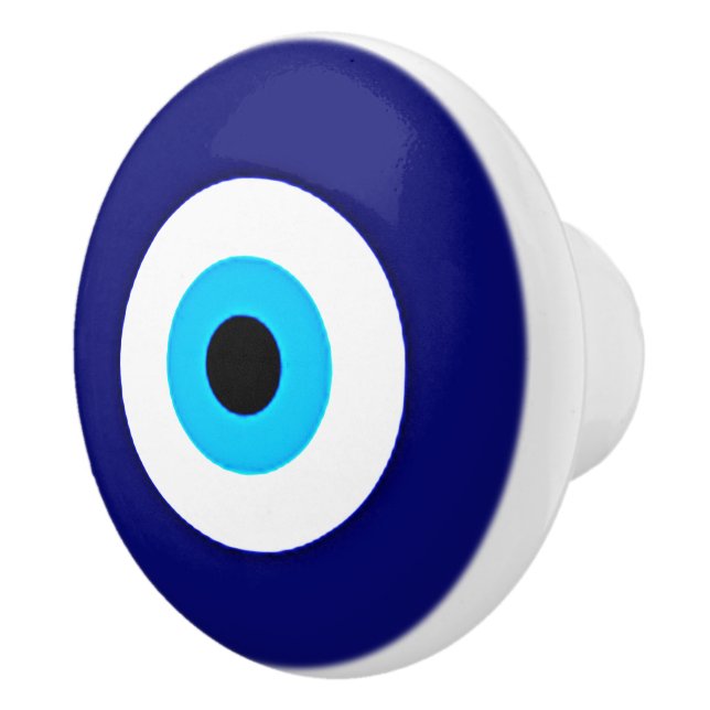 Bouton De Porte En Céramique Charme d'oeil mauvais (Droite)