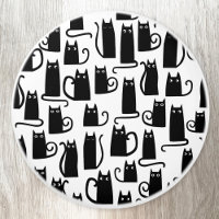 Chat noir amusant