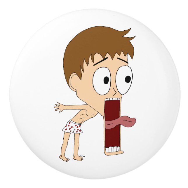 Bouton De Porte En Céramique chibi (Devant)