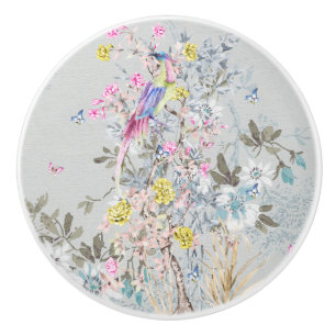 Bouton De Porte En Céramique Chine soirée, toile, scène nature, antique, moti