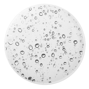 Bouton De Porte En Céramique Chute des gouttes de pluie