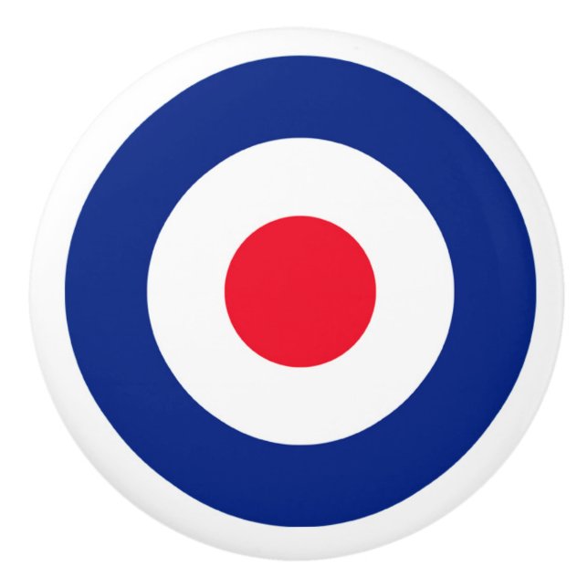 Bouton De Porte En Céramique Cible du modèle Roundel (Devant)