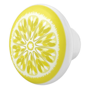 Bouton De Porte En Céramique Citrons Citron Citron