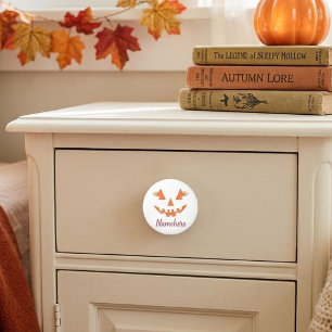 Bouton De Porte En Céramique Citrouille personnalisée Jack O Lantern Halloween