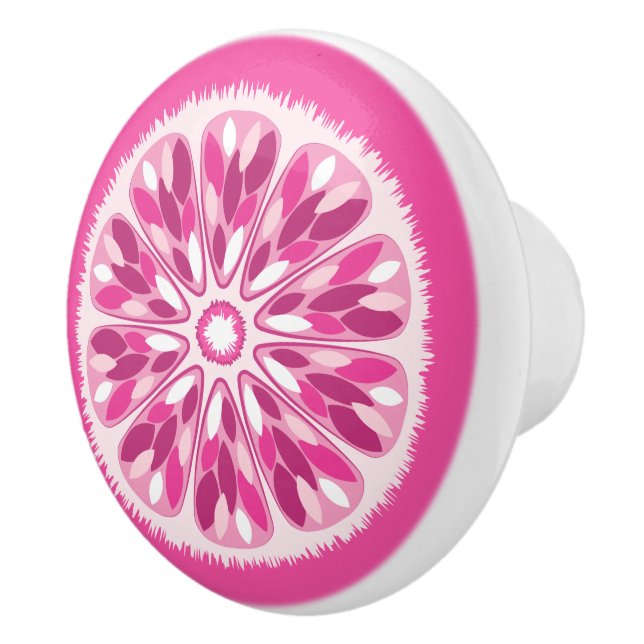 Bouton De Porte En Céramique Citrus Slices Citron rose (Droite)