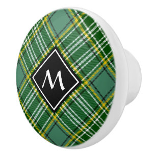 Bouton De Porte En Céramique Clan Currie Tartan
