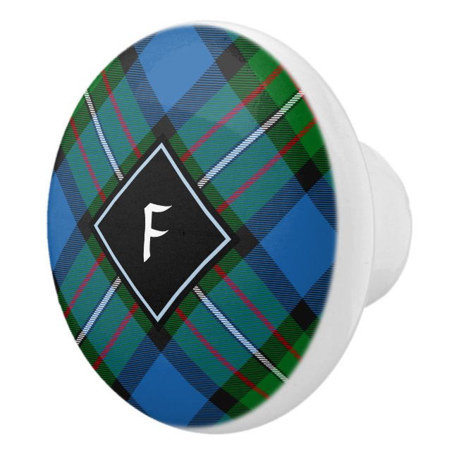 Bouton De Porte En Céramique Clan Ferguson Tartan Ceramic Knob (Droite)