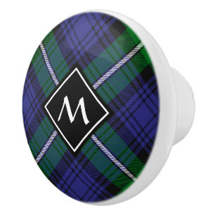 Bouton De Porte En Céramique Clan Forbes Tartan