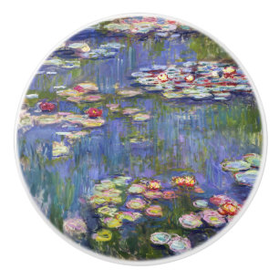 Bouton De Porte En Céramique Claude Monet - Nymphéas / Nénuphars