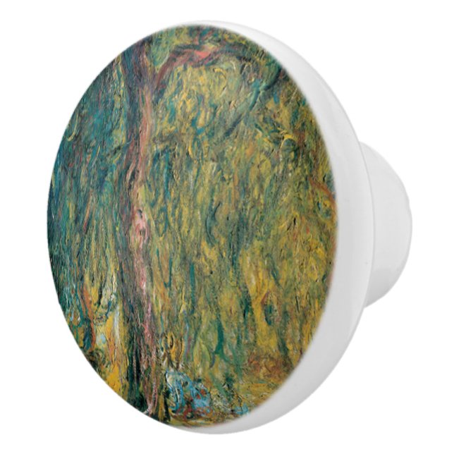 Bouton De Porte En Céramique Claude Monet - Willow Weeping (Droite)