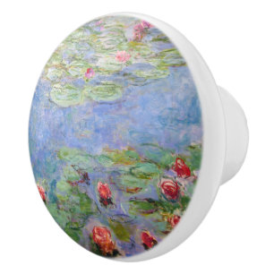 Bouton De Porte En Céramique Claude Monet's Water Lilies