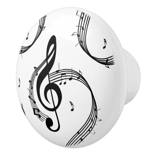 Bouton De Porte En Céramique Climactic G Clef (Droite)