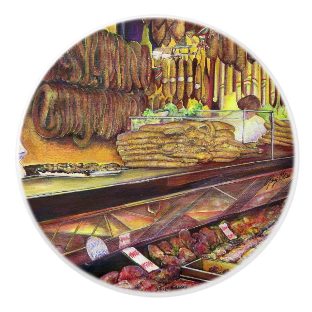 Bouton De Porte En Céramique Cochon, Budapest (Devant)