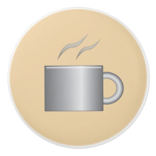 Bouton De Porte En Céramique Coffee Cup Ceramic Knob