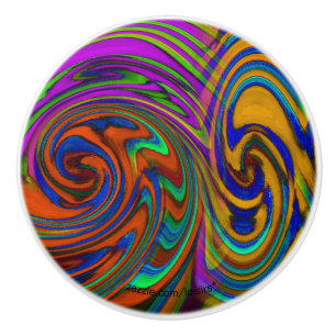Bouton De Porte En Céramique Coloré