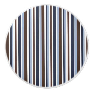 Bouton De Porte En Céramique Commode à tiroirs pour garçons à rayures bleues ma