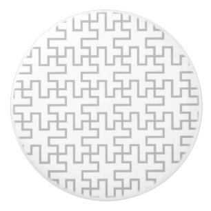 Bouton De Porte En Céramique Conception abstraite géométrique de plancher